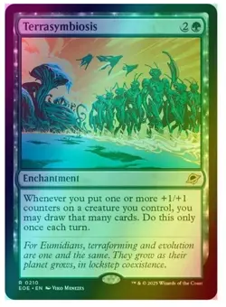 NM In Hand Terrasymbiosis Ships Now FOIL EOE +1/+1 Counters Card Draw MTG - Image 1