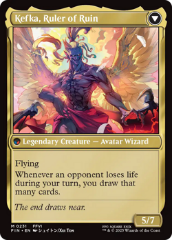 Kefka, Court Mage / Kefka, Ruler of Ruin FOIL Final Fantasy NM CARD ABUGames - Image 2