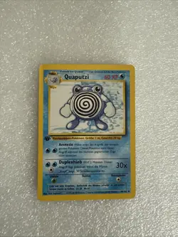 Pokemon TCG Quaputzi/Poliwhirl Base Set, 1st Edition Uncommon Card 38/102 - Image 1