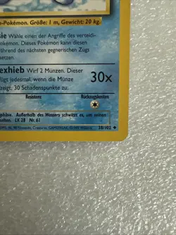 Pokemon TCG Quaputzi/Poliwhirl Base Set, 1st Edition Uncommon Card 38/102 - Image 4