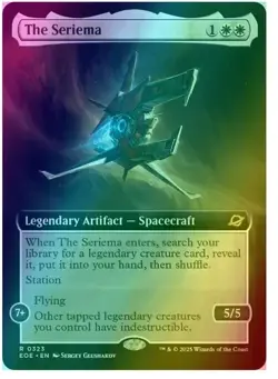NM In Hand The Seriema Ships Now FOIL Borderless Legendary Tutor MTG EOE - Image 1