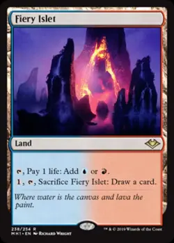 MTG English Fiery Islet NM Foil Modern Horizons - Image 1