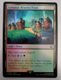 MTG - Final Fantasy: Gongaga, Reactor Town (0280) - Land Foil - Near Mint - Image 1