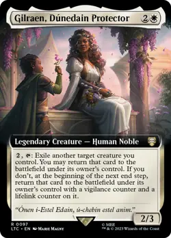 MTG Gilraen, Dunedain Protector Magic EDH Commander Flicker Deck - Image 1