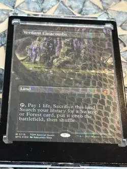 NM Verdant Catacombs (Dragonscale Foil) MTG - Image 1