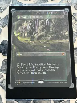 NM Verdant Catacombs (Dragonscale Foil) MTG - Image 2