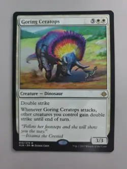 MTG Goring Ceratops Ixalan Regular Rare - Image 1