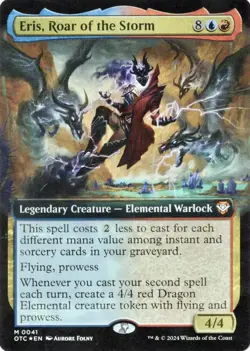 Eris, Roar of the Storm (Extended Art) -Foil Very Light Play / NM MTG Card - Image 3