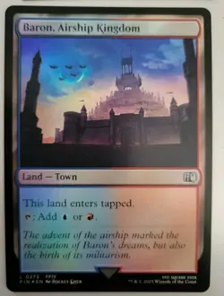 MTG - Final Fantasy: Baron, Airship Kingdom (0273) - Land Foil - Near Mint - Image 1
