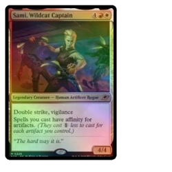 NM In Hand Sami, Wildcat Captain Ships Now FOIL EOE Mythic Boros Affinity MTG - Image 1