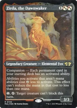 Zirda, the Dawnwaker (Foil Etched) -Foil Very Light Play MTG Card - Image 1