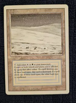 MTG Tundra Revised Dual Land MP Magic the Gathering - Image 1