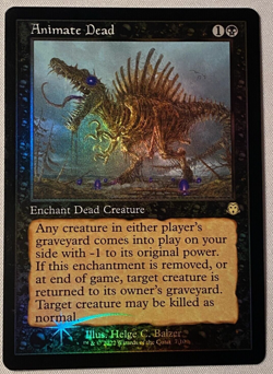 MTG Foil Animate Dead (NM) Judge Promo - Image 1