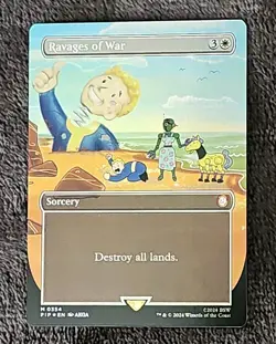 MTG Ravages of War Fallout 0354 Foil Mythic - Image 1