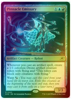 NM In Hand Pinnacle Emissary Ships Now FOIL EOE Izzet Artifact Token MTG - Image 1