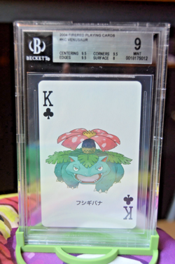 Pokemon 2004 Fire Red Playing Cards | VENUSAUR (#KC) Beckett Graded (BGS 9) - Image 1