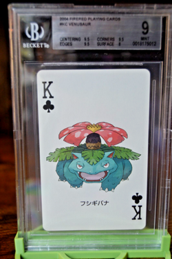 Pokemon 2004 Fire Red Playing Cards | VENUSAUR (#KC) Beckett Graded (BGS 9) - Image 2