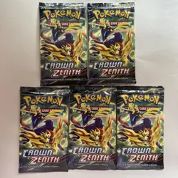 Pokemon TCG Crown Zenith Sealed Booster 5 Pack - Image 3