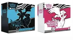 POKEMON WHITE FLARE & BLACK BOLT ELITE TRAINER BOX ETB SET OF 2 IN HAND TO SHIP! - Image 1