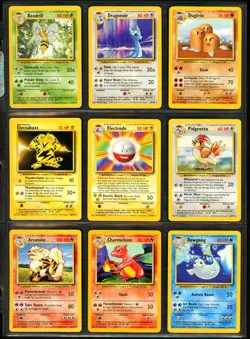 1999 Pokemon Base Set COMPLETE Unlimited Edition NON HOLO Cards #17-102 Lot RARE - Image 2