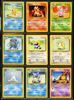 1999 Pokemon Base Set COMPLETE Unlimited Edition NON HOLO Cards #17-102 Lot RARE - Image 4