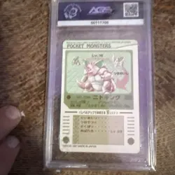 Pokemon Near Mint 8 AGS Slab 1997 Pocket Monsters Nidoking prizm Sealdass 034 - Image 4
