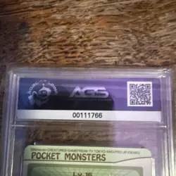 Pokemon Near Mint 8 AGS Slab 1997 Pocket Monsters Nidoking prizm Sealdass 034 - Image 5