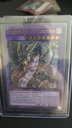 Thunder Dragon Colossus OP10-en001 Ultimate Rare Yugioh NM - Image 1
