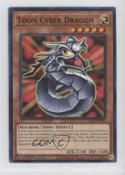 Toon Cyber Dragon 1st Ed. YuGiOh Legendary Duelists: Season 1 #LDS1-EN062 07pa - Image 1