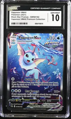 Vaporeon VMAX SWSH182 SWSH: Sword & Shield Promo Cards Holo - Image 1