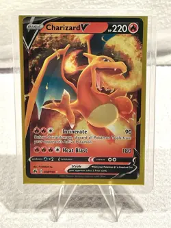 Pokemon Card Charizard V 018/159 Crown Zenith Ultra Rare Near Mint - Image 1