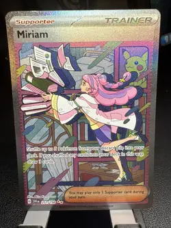 Pokemon TCG Miriam Scarlet & Violet Base Set Holo Special Trainer Card 251/198 - Image 1