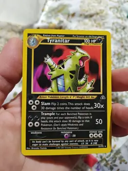 Pokemon Card Tyranitar 31/75 Neo Discovery 1st Edition Rare Non Holo WOTC Good - Image 1