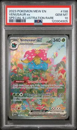 Venusaur ex 198/165 Special Illustration rare Pokemon Scarlet Violet 151 PSA 10 - Image 1
