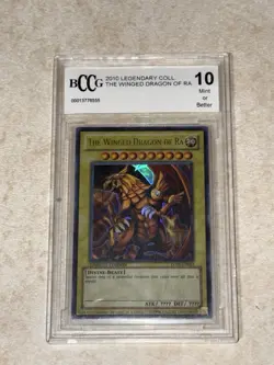 The Winged Dragon of Ra LC01-EN003 Yugioh Legendary Collection BCCG Beckett 10 - Image 1
