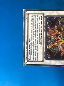 YUGIOH Secret Rare Power Tool Dragon CT06-EN001 PLAYED - Image 4