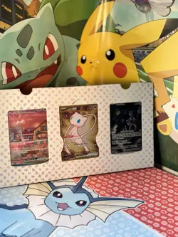 Pokemon 151 3 Card Promo Ultra Premium Set Featuring Metal Mew, Mew & Mewtwo - Image 1