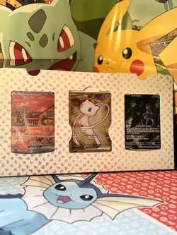 Pokemon 151 3 Card Promo Ultra Premium Set Featuring Metal Mew, Mew & Mewtwo - Image 5