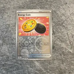 Pokemon TCG Energy Coin 081/086 Black Bolt Trainer Card Reverse Holo - Image 1