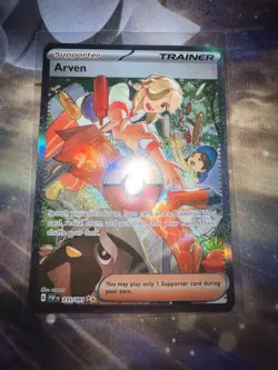Pokemon Arven TCG Card Paldean Fates Special Illustration Rare Holo 235/091 - Image 1