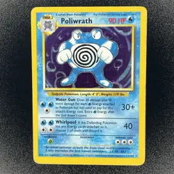🔥 Poliwrath 13/102 🔥 Original Holo Rare Base Set Pokemon Card 1999 WOTC TCG - Image 3