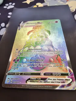 Pokemon Alcremie VMAX TCG Shining Fates Holo Card 073/072 - Image 2