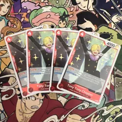 Tony Tony. Chopper OP10-011 X4 PLAYSET Rare English One Piece TCG Card: OP10 - Image 1