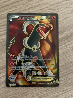 Pokemon Breakthrough Houndoom EX Full Art Ultra Rare Holo Card 153/162 - Image 2
