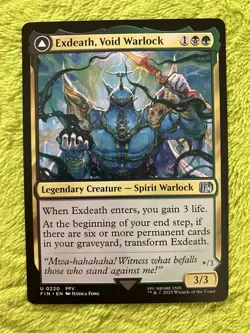 U 0220 Exdeath, Void Warlock FFV Spirit Uncommon Final Fantasy NM Card MTG - Image 1