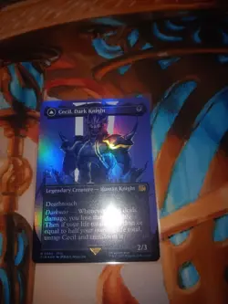 MTG: Final Fantasy - Cecil, Dark Knight (Borderless, Foil, 0380) - Image 1