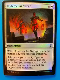 MTG 1x FOIL Undercellar Sweep 47 Commander: Battle for Baldur's Gate Magic x1 NM - Image 1