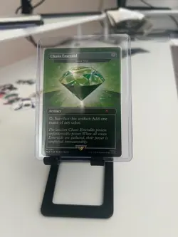Chaos Emerald (7031) Green Foil - Lotus Petal - Sonic Secret Lair - Magic MTG - Image 1
