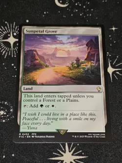 Sunpetal Grove 432, Final Fantasy REG, FIC MTG TCG - Image 1