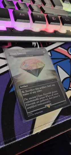 MTG Secret Lair White Chaos Emerald Foil Lotus Petal Sonic 7037 Magic - Image 4